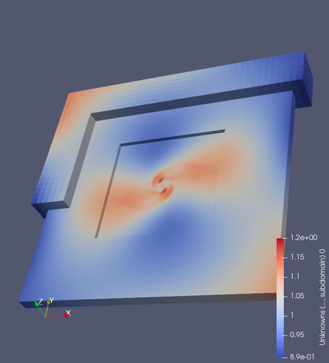 Two merging black holes