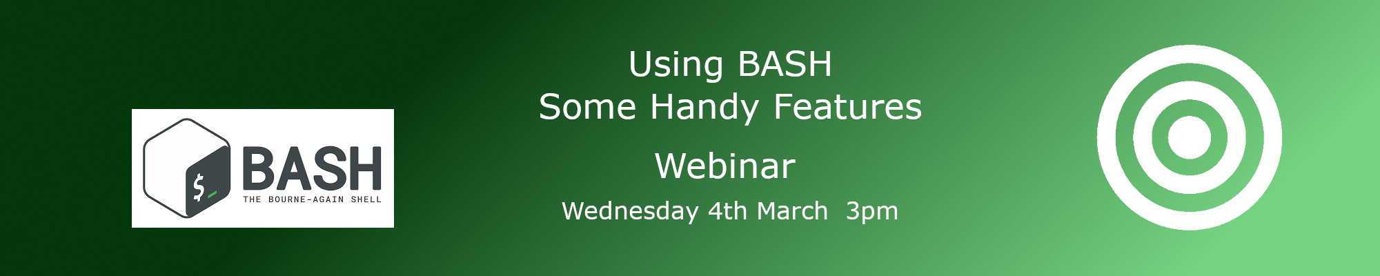 Bash webinar